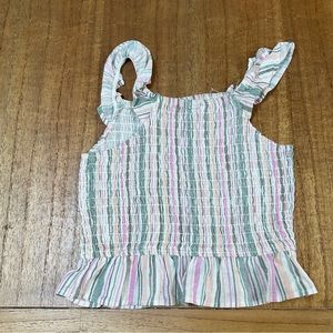 art class cropped multi- colored tee